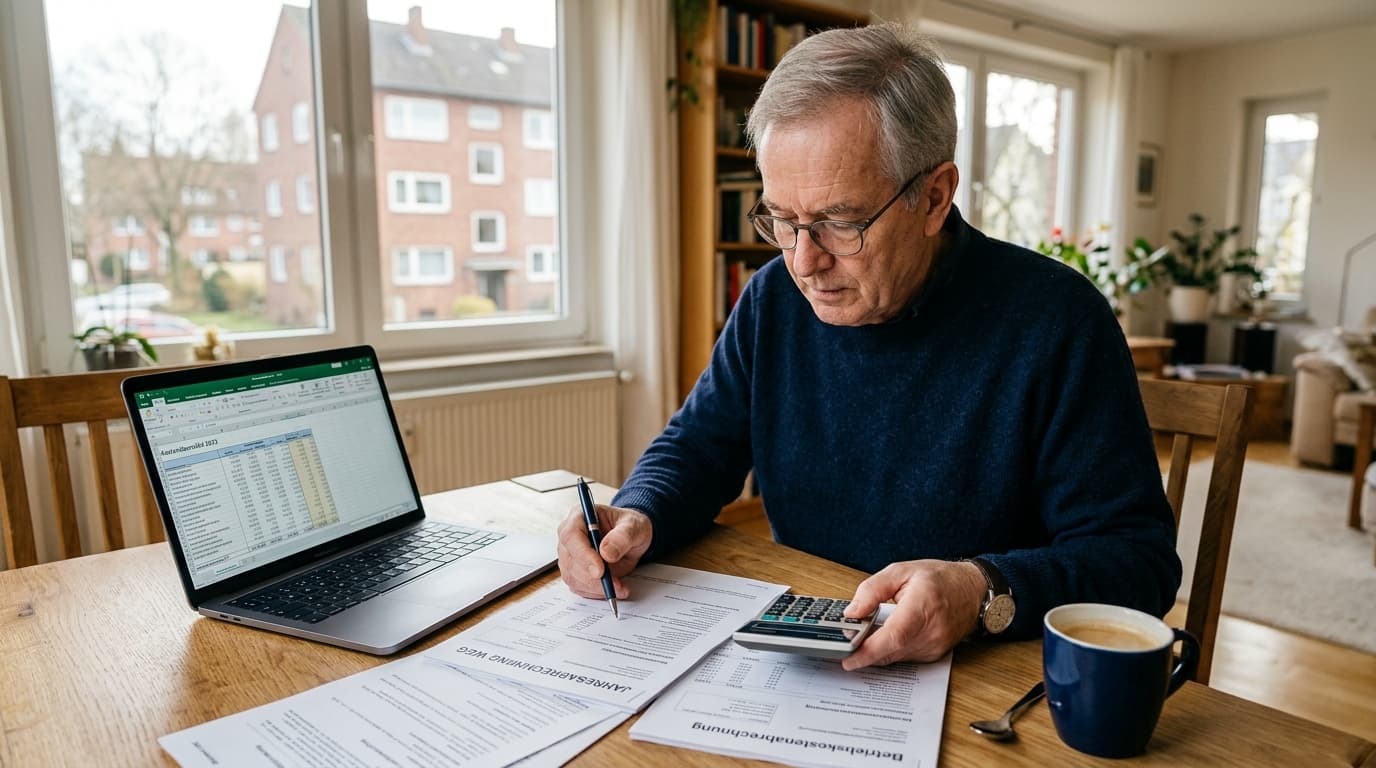 Jahresabrechnung der WEG: Muster als Excel-Vorlage zum Nachrechnen