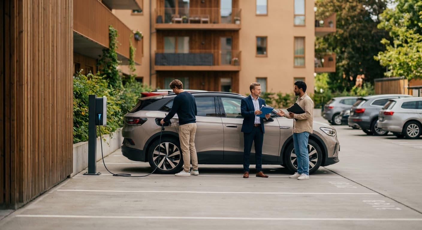WEG-Mobilitätshubs: E-Car-Sharing rechtssicher planen – Beschluss & Verträge 2026