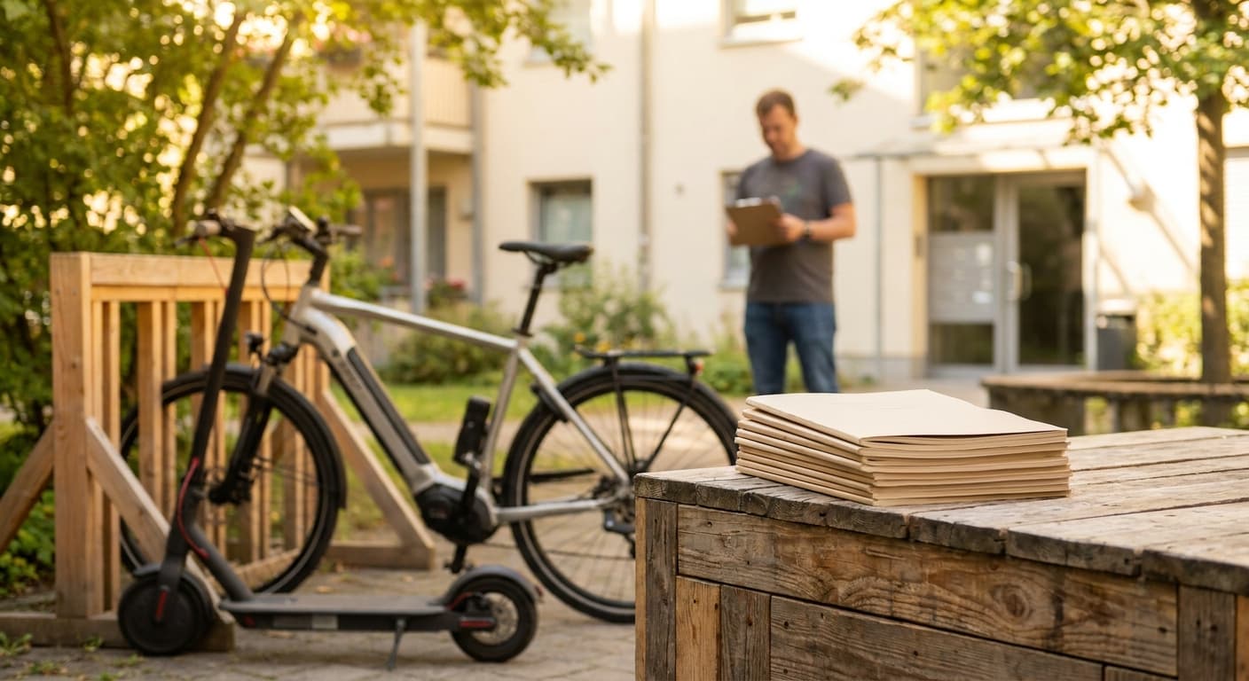 E-Bikes in der WEG: Brandschutz & Sicheres Laden im Fahrradkeller